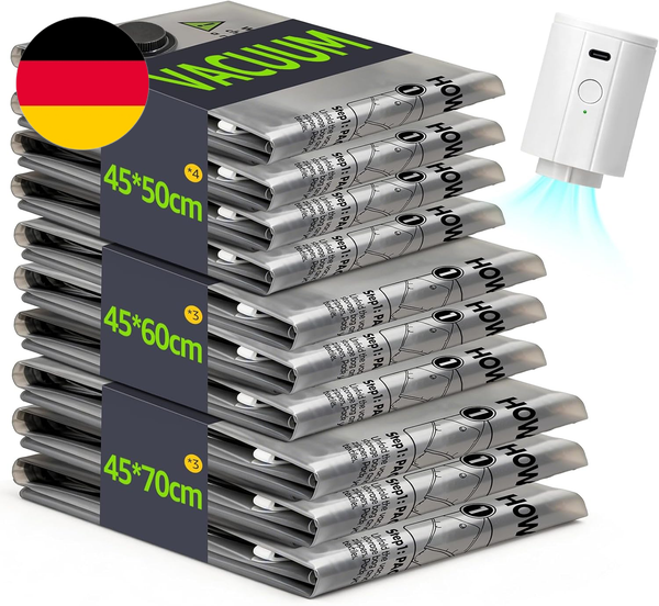 Boxlegend Vakuumbeutel FüR Kleidung Reise Mit Kabelloser Pumpe, Vakuumbeutel 10E-image