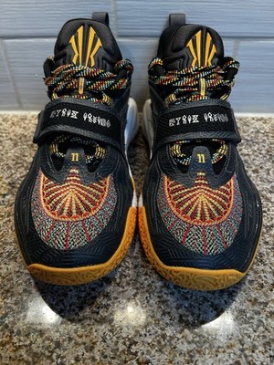 ANTA 8124D1113-7 Black Multicolor Low Top Basketball Lace Up Sneaker