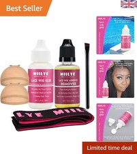 Non-Toxic Wig Adhesive Kit with Invisible Bonding Glue & Removal Solvent