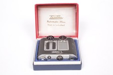 RARE Tessina L 35 Subminiature Black Swiss Camera w/ Case FOR PARTS/REPAIR 