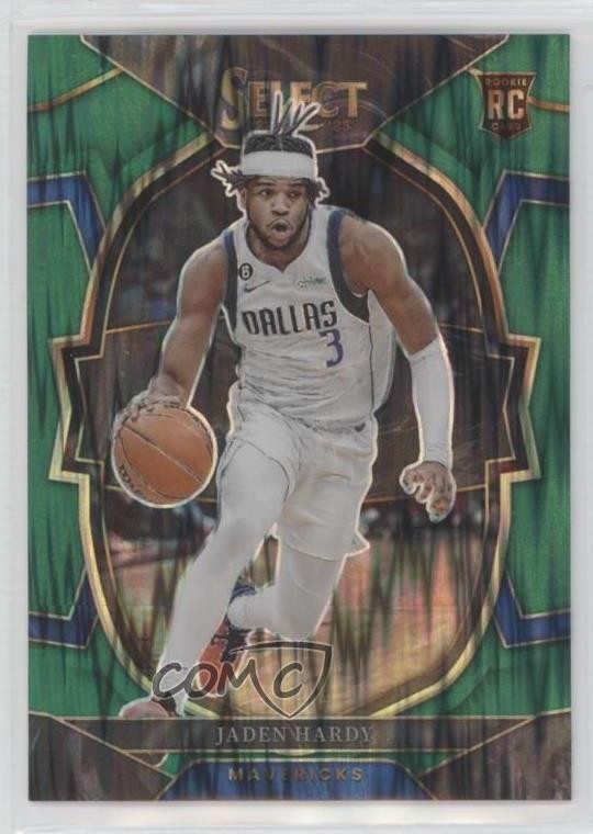 2022-23 Panini Select Concourse Green Shock Prizm Jaden Hardy #80 09vk