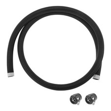AN-12 Fuel Line Kit 6.00Ft with 2 Pcs Black Clamps 1 Set