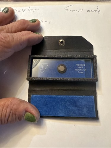 Bausch + Lomb Precicion Stage Micrometer With Case 0.01mm