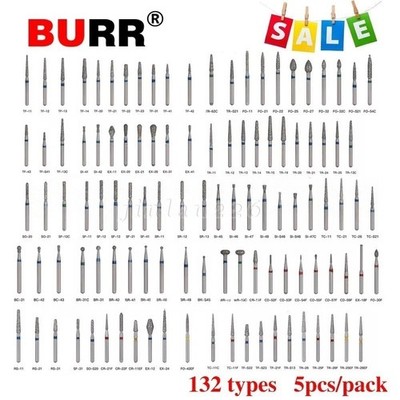 50pcs Dental Diamond burs Diamantbohrer FG 1.6mm Für High Speed Handstück