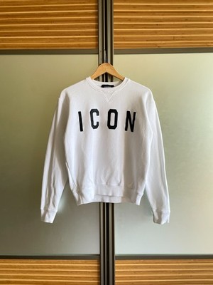 DSQUARED2 men's white sweatshirt, size S Duties Paid (USA)