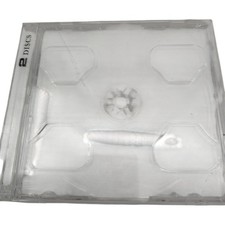 2 Disc Clear CD DVD Jewel Case Dual Disc Holder Empty Case