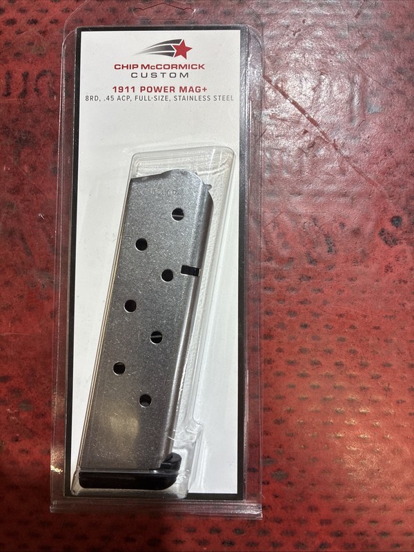 Chip McCormick Power Mag Plus .45 ACP 8-Round Stainless steel Magazine for...