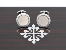 Patek Philippe Manschettenknöpfe 750 Weißgold 18K Ø17 mm Box & Wempe 2010