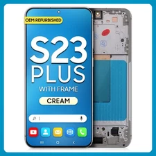 Samsung S23 Plus 5G LCD Screen Touch + Frame Cream Display Assembled