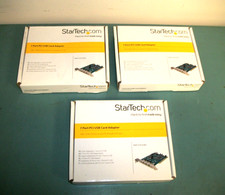 LOT OF 3 - STARTECH.COM PCIUSB7 7 Port PCI USB Card Adapter - NEW