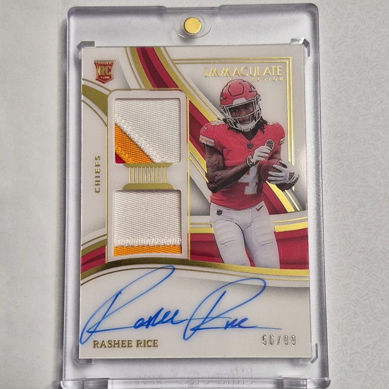2023 Panini Immaculate Rashee Rice Chiefs SP-23 Rookie Auto Patch /99