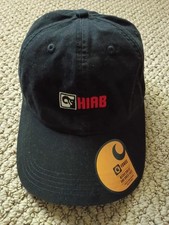 Gorra HIAB Crane CARHARTT Negra Unisex Bordada Ajustable BÉISBOL