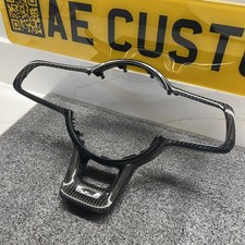 Real Carbon Fibre Steering Wheel Center Trim Vw Golf Mk7mk7.5 R-line