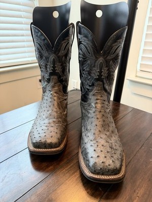 Dan Post Alamosa Full Quill Ostrich Cowboy Boots - 13D