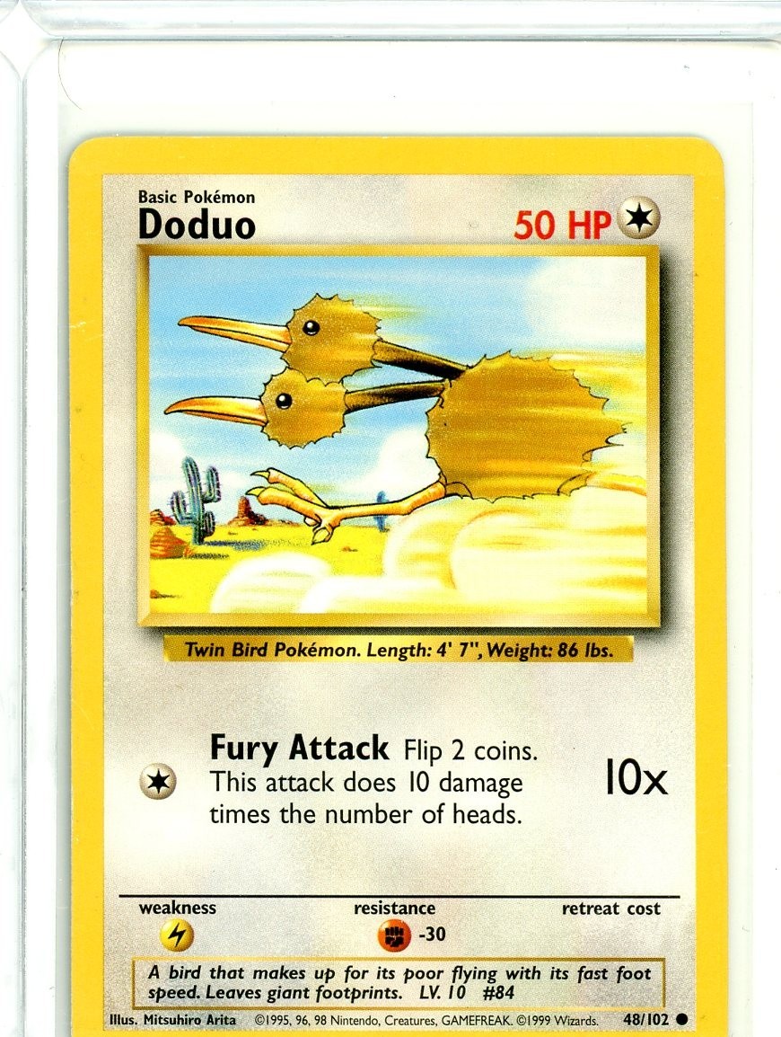 DODUO - 48/102 - Base Set - Pokemon Card - NM