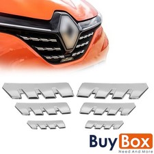 6 Tlg Kühlergrill Leisten Grillleisten Chrom für Renault Clio V (ab 2019)