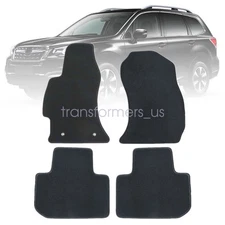 For 2014 2015 2016 2017 2018 Subaru Forester Front Rear Floor Mats Carpet Black