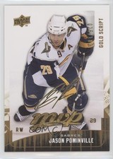 2009-10 Upper Deck MVP Gold Script 25/100 Jason Pominville #259 a3q