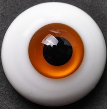 Nice 22mm flatback Orange Glass BJD Eyes for Reborn/newBorn BJD Doll
