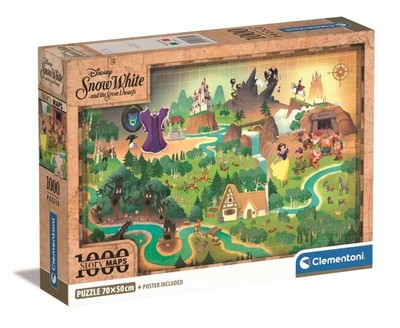 Puzzle 1000 Compact Story Maps Schneewittchen 39814