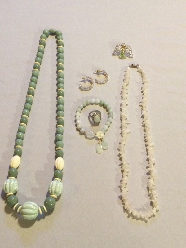 Estate Jewelry Lot~Sterling Silver Moonstone Ring & Cat’s Eye Earrings, Quartz &