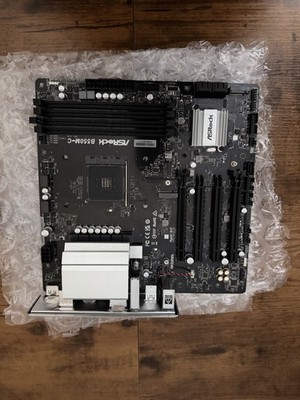 ASRock B550M-C AM4 B550 Micro ATX Motherboard WiFi DDR4 Ryzen Tested w/ I/O