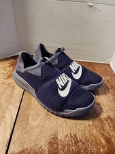Nike Benassi SLP Zapatos Para Hombres Talla 9 Púrpura y Gris Sin Cordones Convertibles 882410-500