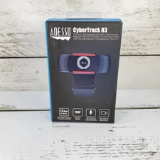 Adesso Cyber Track H3 Webcam 720p HD Black Built In Microphone 1.3 Mega Pixel 