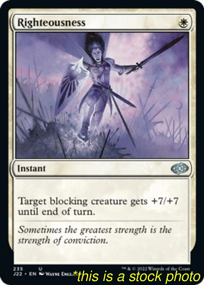 Magic Righteousness Jumpstart 2022 235 Lightly Played