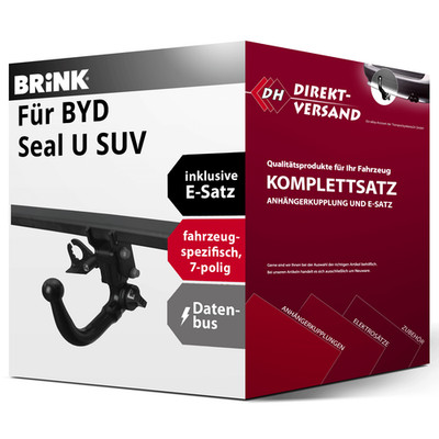 Für Seal U SUV (Brink) Anhängerkupplung abnehmbar + E-Satz 7pol spezifisch top