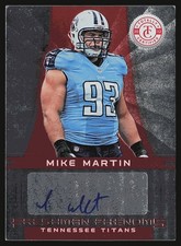 Mike Martin 2012 Totally Certified Rookie Auto 69/290 Tennessee Titans #192