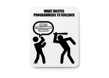 What Incites Programmers To Violence  Funny Sign for Home or Office