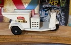 LOOK! Vintage Tonka white 3-wheel Ser-I-Car, all original, good condition!-WQW!
