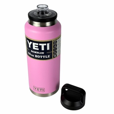 YETI Power Pink  46 oz Bottle Rambler Limited Edition Retired Chug Cap New *FLAW