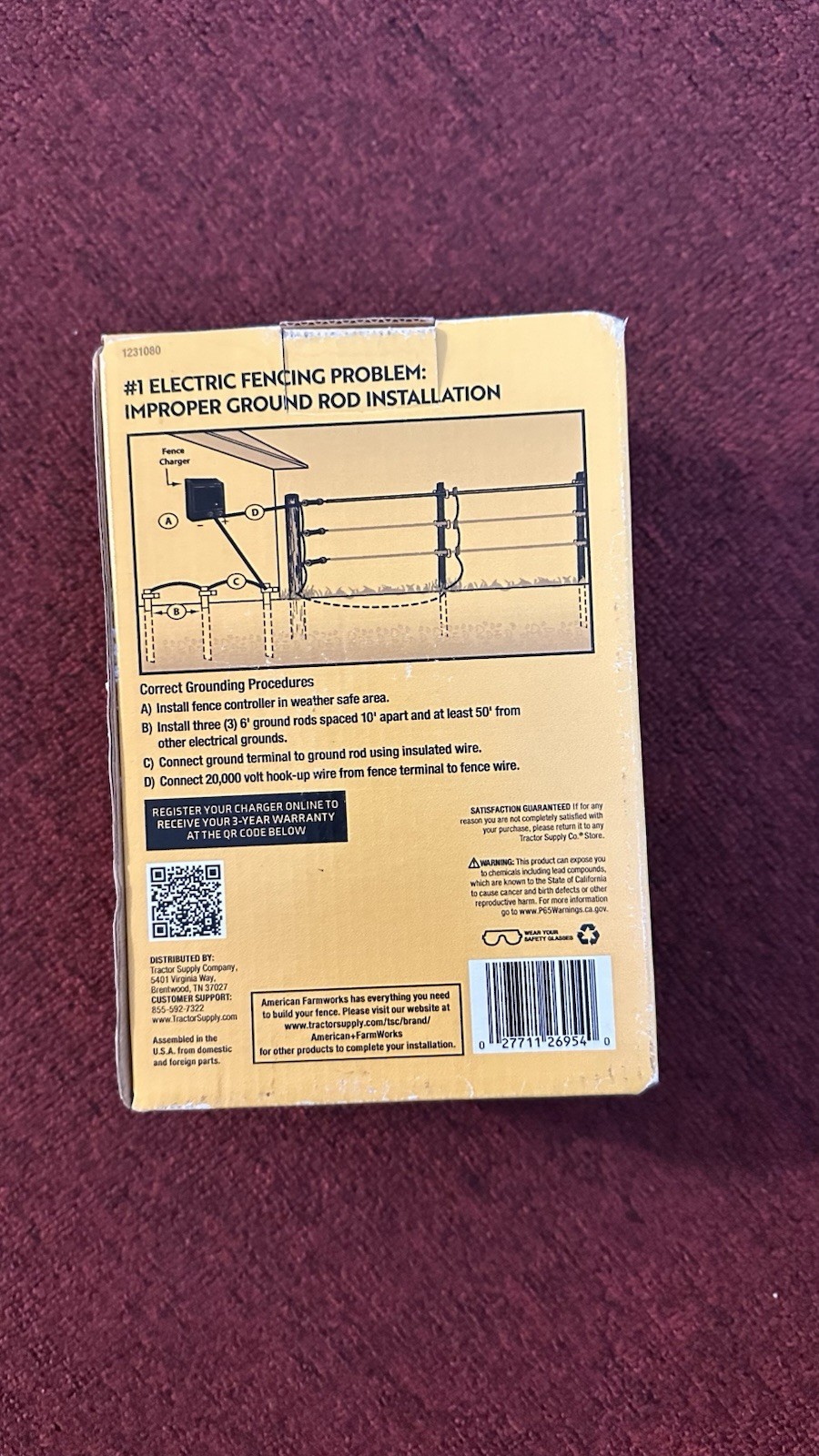 American Farm Works Electric Fence Controller / 2 Miles AC-Powered Low Impedance