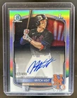 2025 Bowman Draft Mitch Voit Chrome Auto Refractor 1st Prospect #/499 Mets