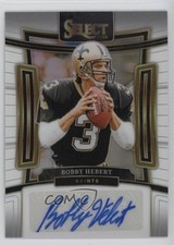 2023 Panini Select Signatures White Prizm 23/35 Bobby Hebert #SIG-BHE Auto hx7