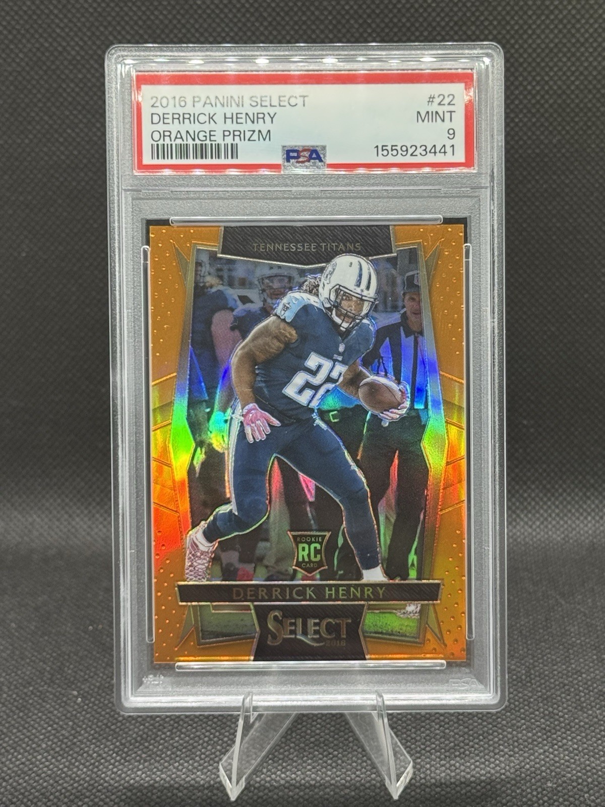 2016 Panini Select - Concourse Derrick Henry #22 Orange Prizm /49 (RC)