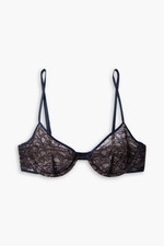 KIKI DE MONTPARNASSE  NWT Enchante satin-trimmed lace bra--Sz 34DD/ MSRP 234