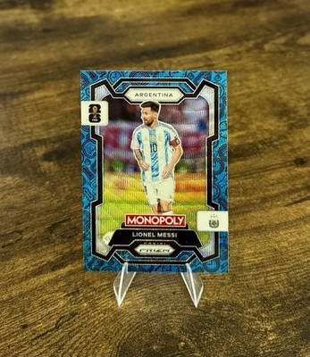 2026 Panini Prizm Monopoly FIFA World Cup Lionel Messi Blue Wave 