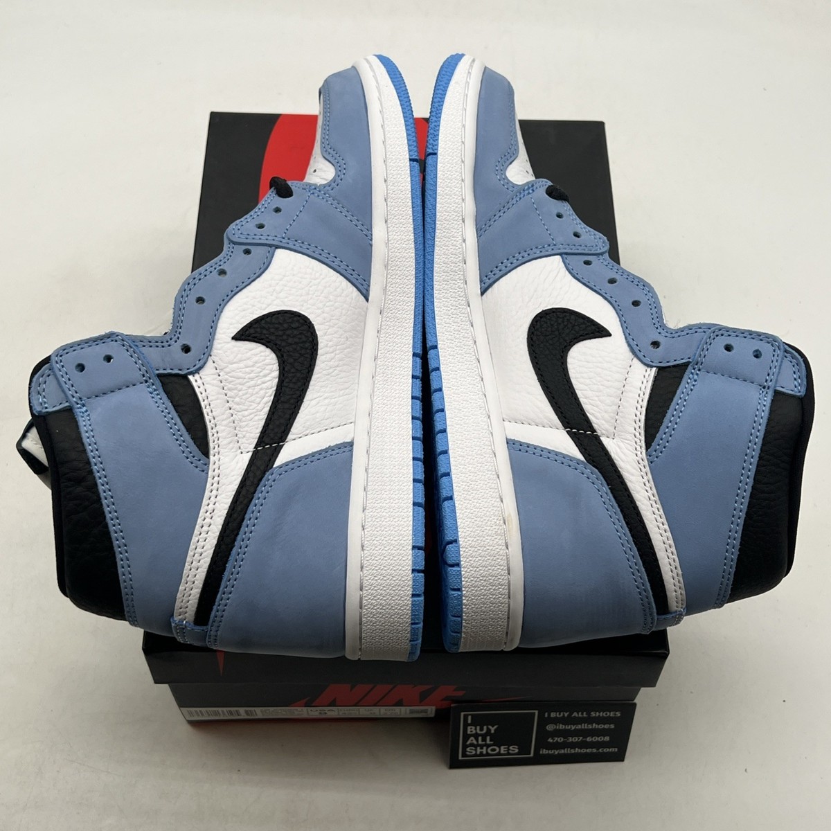 Size 9 - Jordan 1 Retro OG High University Blue for sale online | eBay