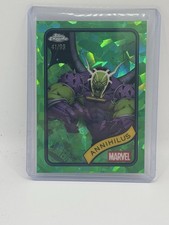 2025 Topps Chrome Marvel Annihilus Green Laser Refractor /99