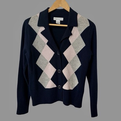 Wendy b. Cashmere Cashmere Long Sleeve V-Neck Cardigan P/S