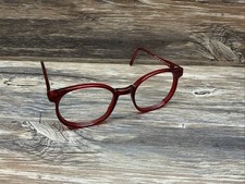 VINTAGE PATHWAY USA RUBY RED EYEGLASSES FRAME 1970s FAST SHIPPING 