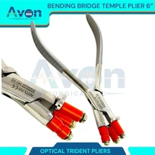 Non-Marring 3-Prong Optical Pliers 6" - for Bending Frames, Temple, Bridge - 1pc