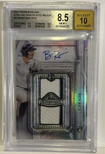 Ben Rice | 2025 Topps Sterling Autograph 2/25 Game Worn Patch Rookie BGS 8.5