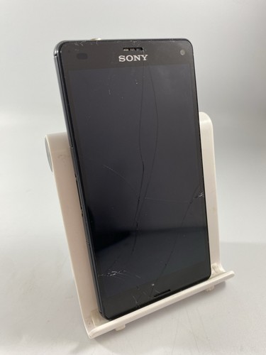Sony Xperia Z3 Compact schwarz 16GB 4,6" 4G Android Smartphone gesprungen defekt #B