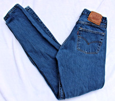 Vintage Levi's 501 Jeans Womens 26 x 33 Tagged 28x34 Button Fly Denim USA 2000