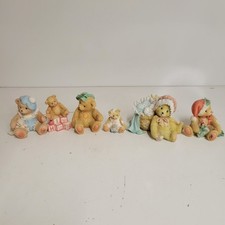 Cherished Teddies Lot Of 6 Enesco Priscilla Hillman Figurines Bears Vtg 90s