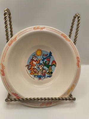 KELLOGG S  Y2K CAST OF CHARACTERS TONY, SNAP, CRACKLE, POP ETC. CEREAL BOWL 2000